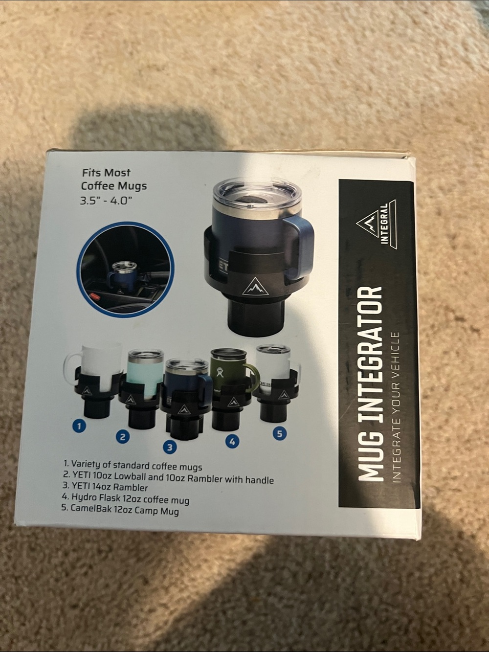 Integral Mug Integrator Cup Holder - Black